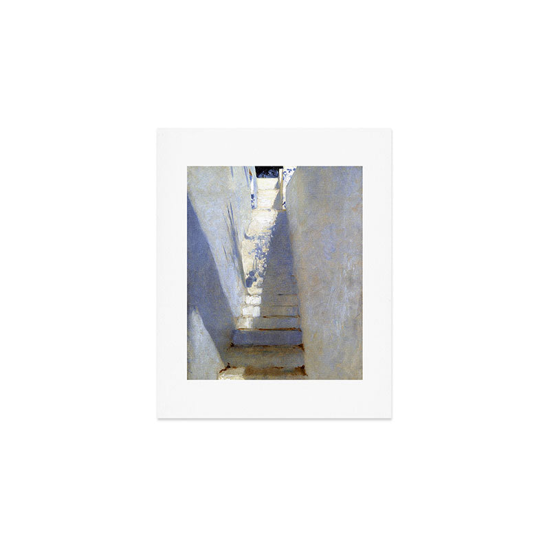John Singer Sargent Staircase in Capri Art Print Gallery Image 1