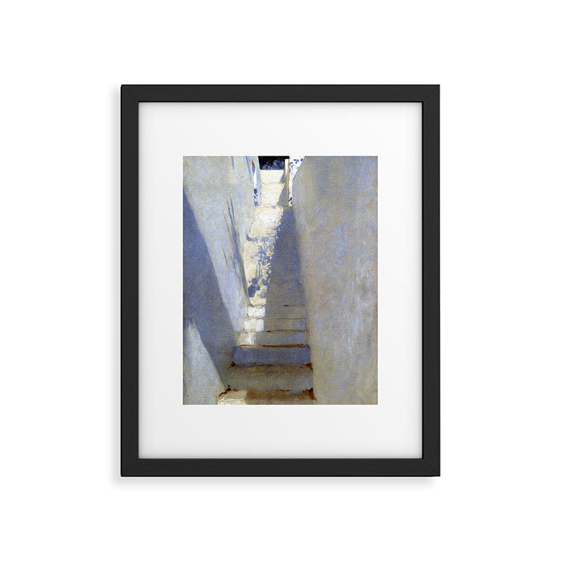 John Singer Sargent Staircase in Capri Framed Art Print Gallery Image 5