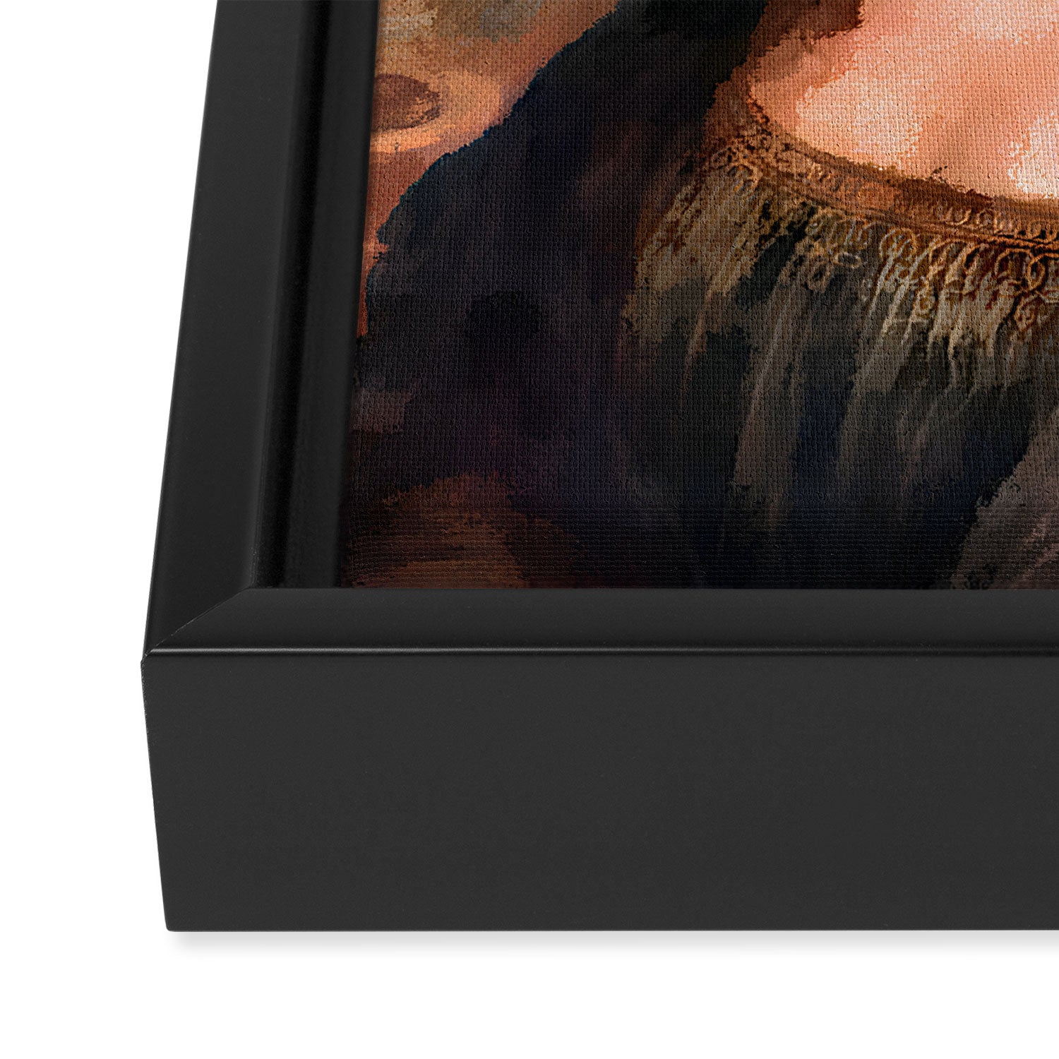 Leonardo da Vinci - The Mona Lisa Framed Canvas Print Gallery Image 3