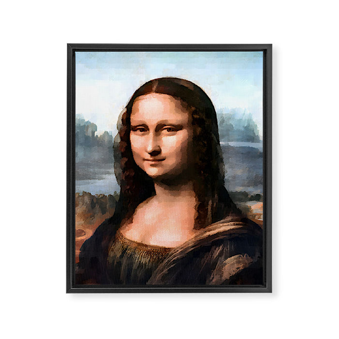 Leonardo da Vinci - The Mona Lisa Framed Canvas Print Gallery Image 1