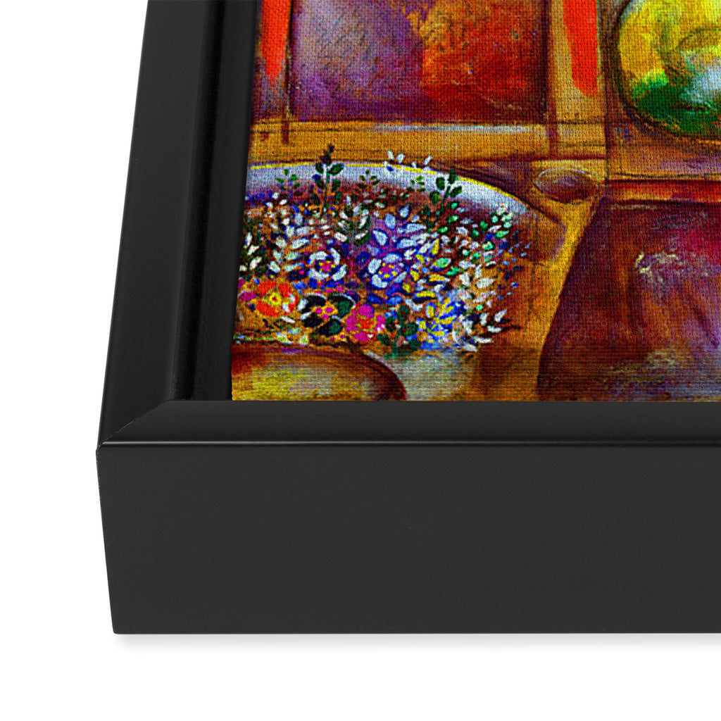 Marc Chagall Paris Through the Window Framed Canvas Print Gallery Image 3