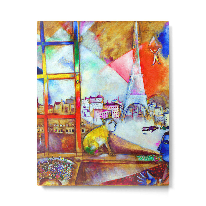 Marc Chagall Paris Through the Window Metal Print Gallery Image 1