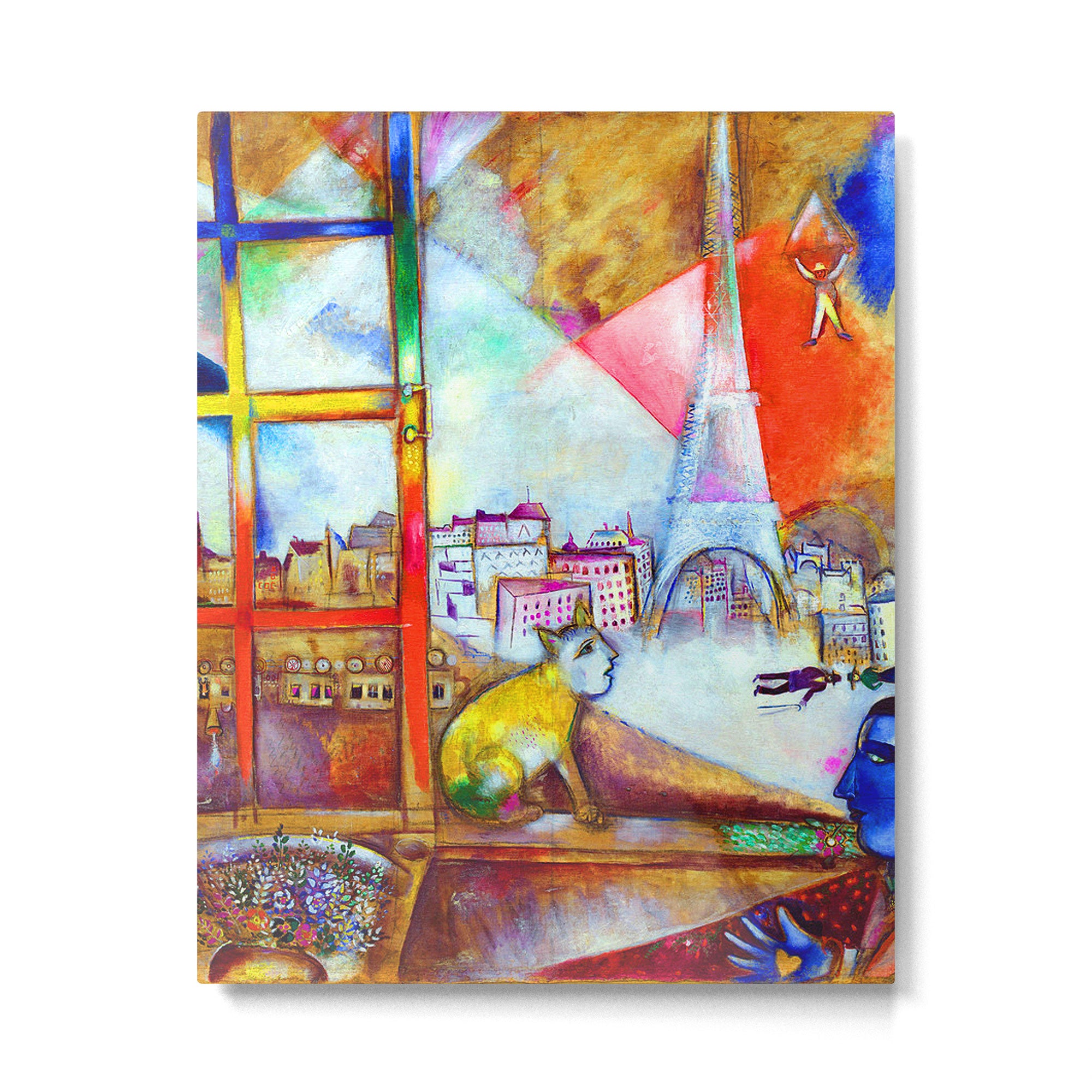 Marc Chagall Paris Through the Window Metal Print Gallery Image 6