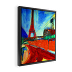 Marc Chagall Pont de Passy and the Eiffel Tower Framed Canvas Print Gallery Image 2