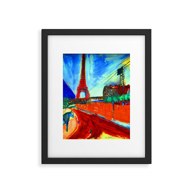 Marc Chagall Pont de Passy and the Eiffel Tower Framed Art Print Gallery Image 5