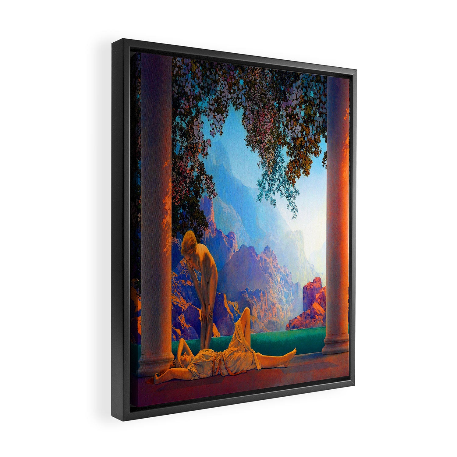 Maxfield Parrish Daybreak Framed Canvas Print Gallery Image 2
