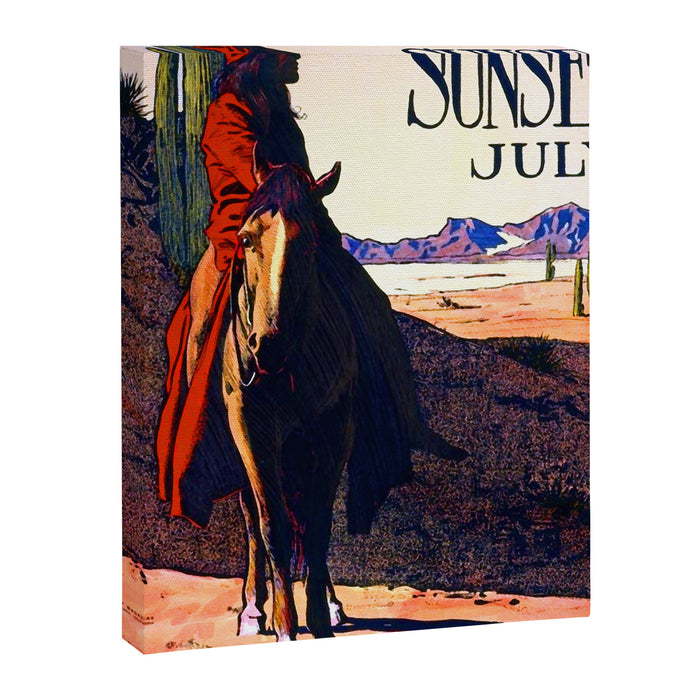 Maynard Dixon Sunset July Canvas Print Gallery Image 1