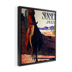 Maynard Dixon Sunset July Framed Canvas Print Gallery Image 2