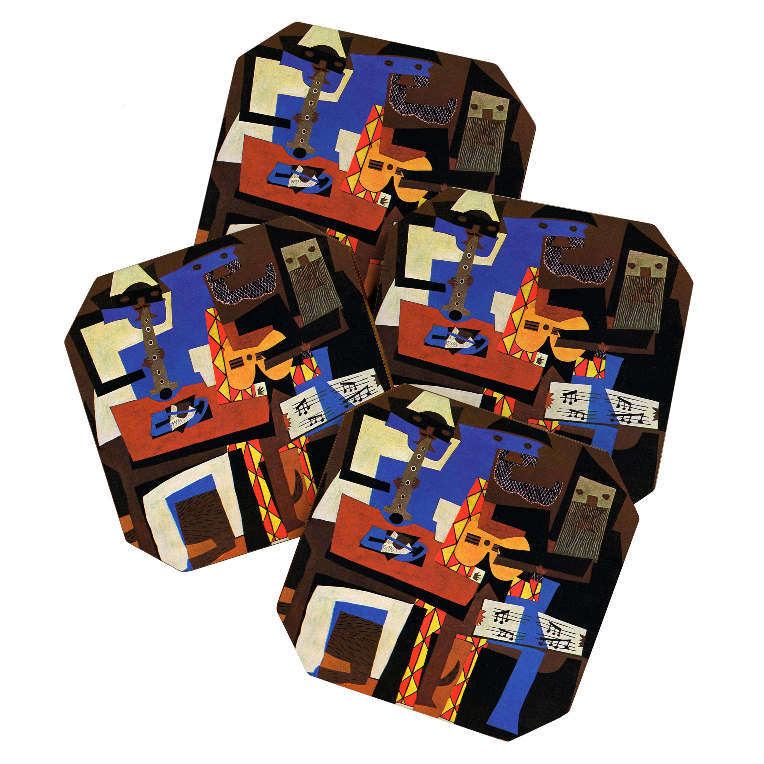 Pablo Picasso Three Musicians II Coaster Gallery Image 1