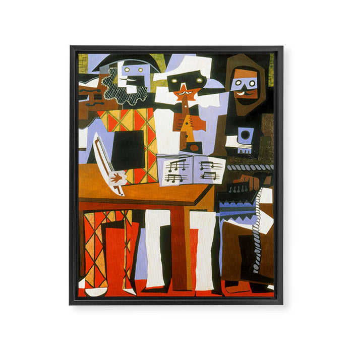 Pablo Picasso Three Musicians Framed Canvas Print Gallery Image 1
