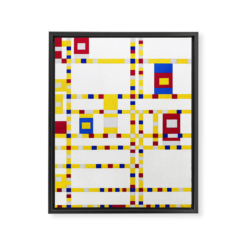 Piet Mondrian Broadway Boogie Woogie Framed Canvas Print Gallery Image 8