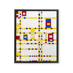 Piet Mondrian Broadway Boogie Woogie Framed Canvas Print Gallery Image 8