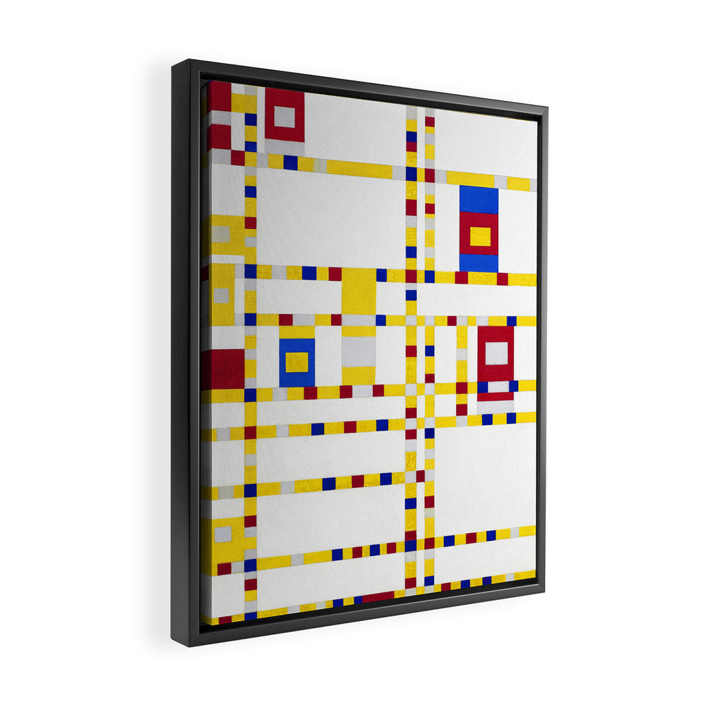 Piet Mondrian Broadway Boogie Woogie Framed Canvas Print Gallery Image 2
