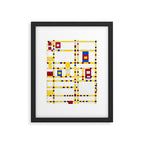 Piet Mondrian Broadway Boogie Woogie Framed Art Print Gallery Image 4