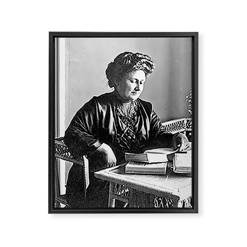 Portrait of Doctor Maria Montessori (1870-1952) Framed Canvas Print Gallery Image 6