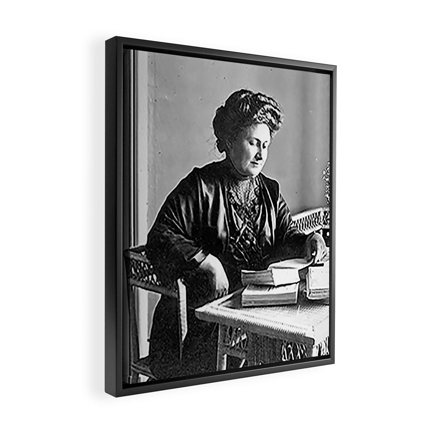 Portrait of Doctor Maria Montessori (1870-1952) Framed Canvas Print Gallery Image 2
