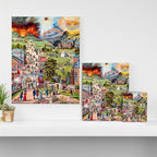 The Broad and Narrow Way Bible Passages Poster Canvas Print Gallery Image 3