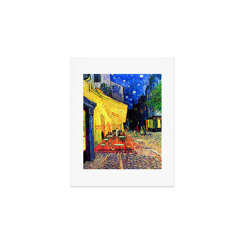 Van Gogh Cafe Terrace Place du Forum at Night Art Print Gallery Image 1