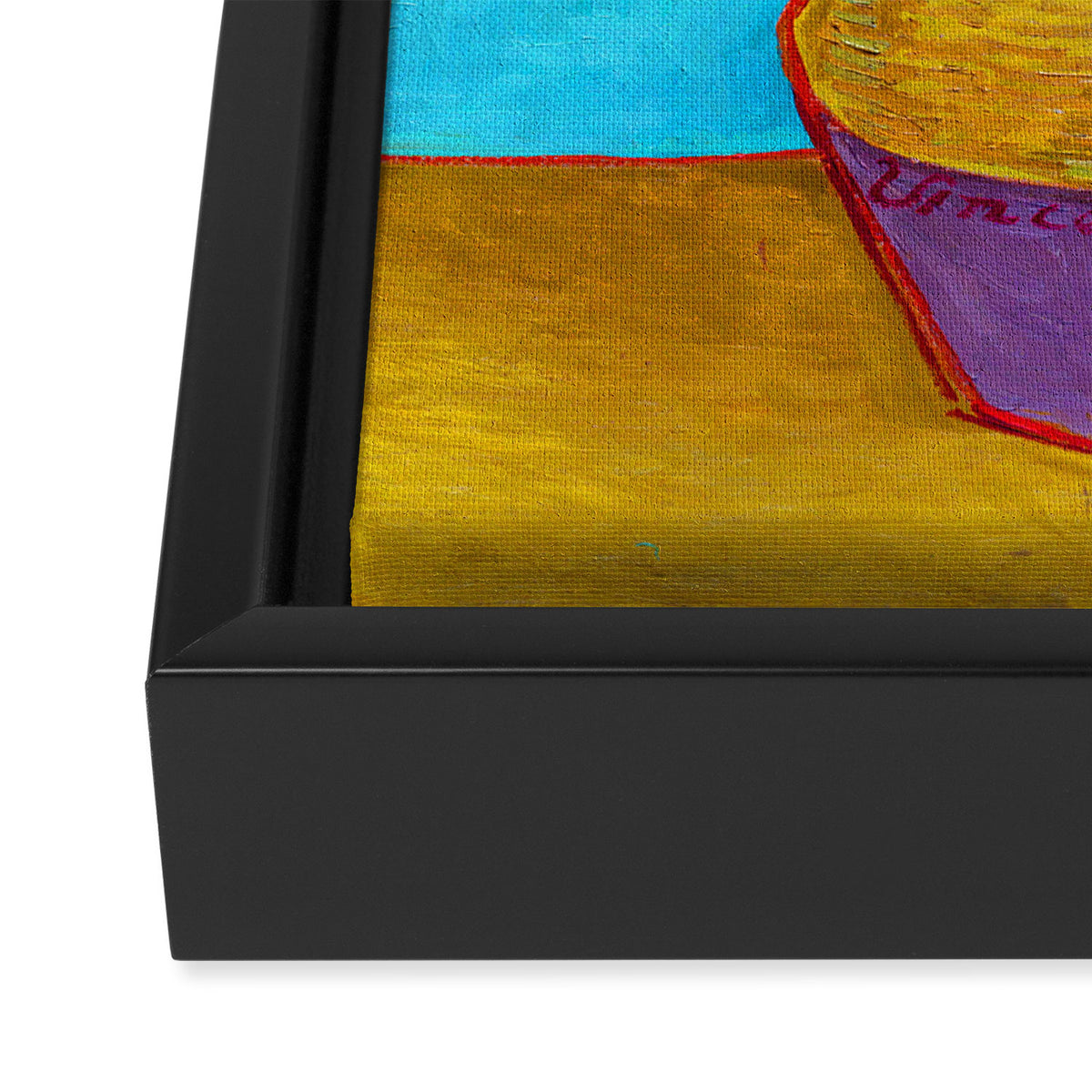 Van Gogh Sunflowers Framed Canvas Print Gallery Image 3
