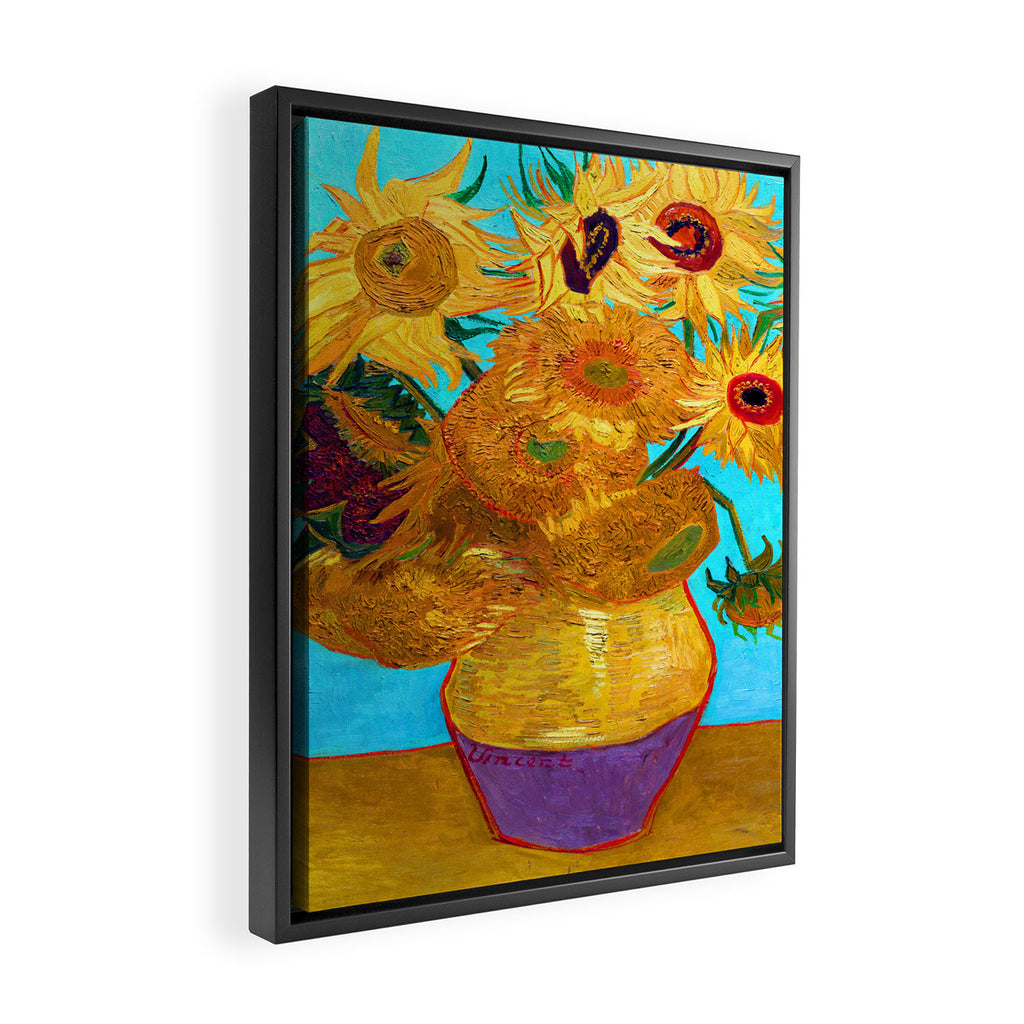 Van Gogh Sunflowers Framed Canvas Print Gallery Image 2