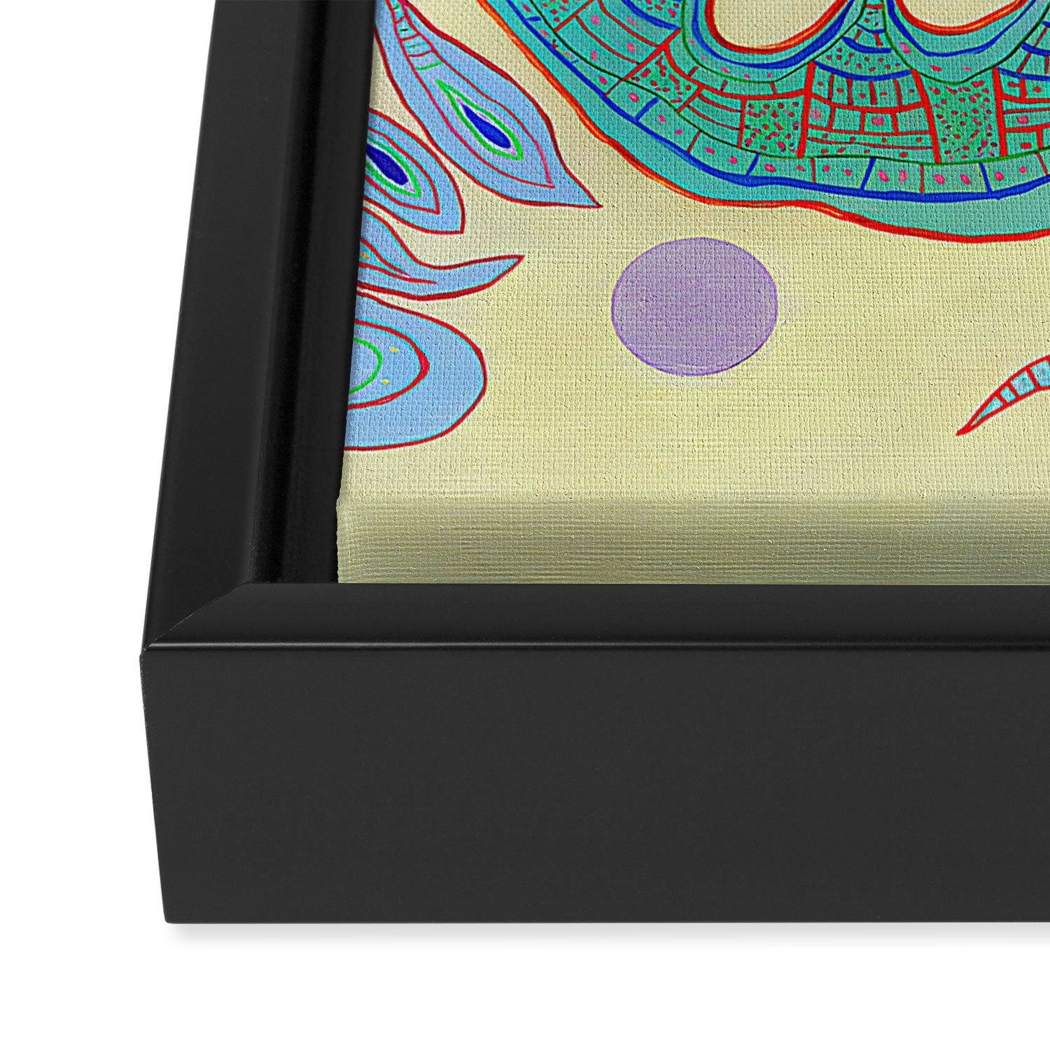 Wassily Kandinsky - Capricious Forms Framed Canvas Print Gallery Image 3