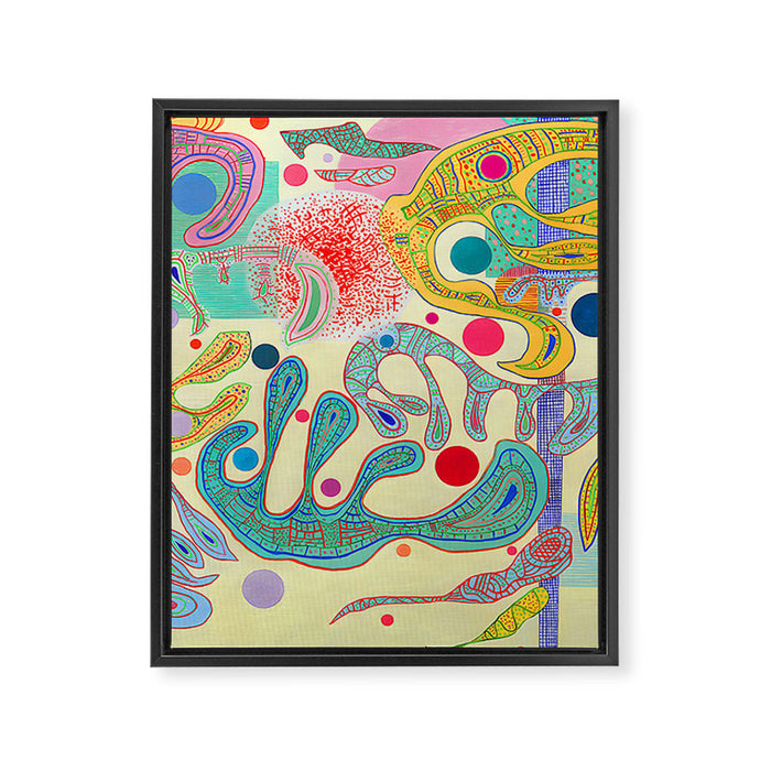 Wassily Kandinsky - Capricious Forms Framed Canvas Print Gallery Image 1