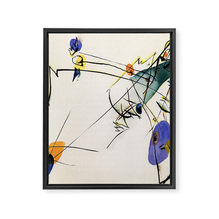 Wassily Kandinsky Simple Framed Canvas Print Gallery Image 1