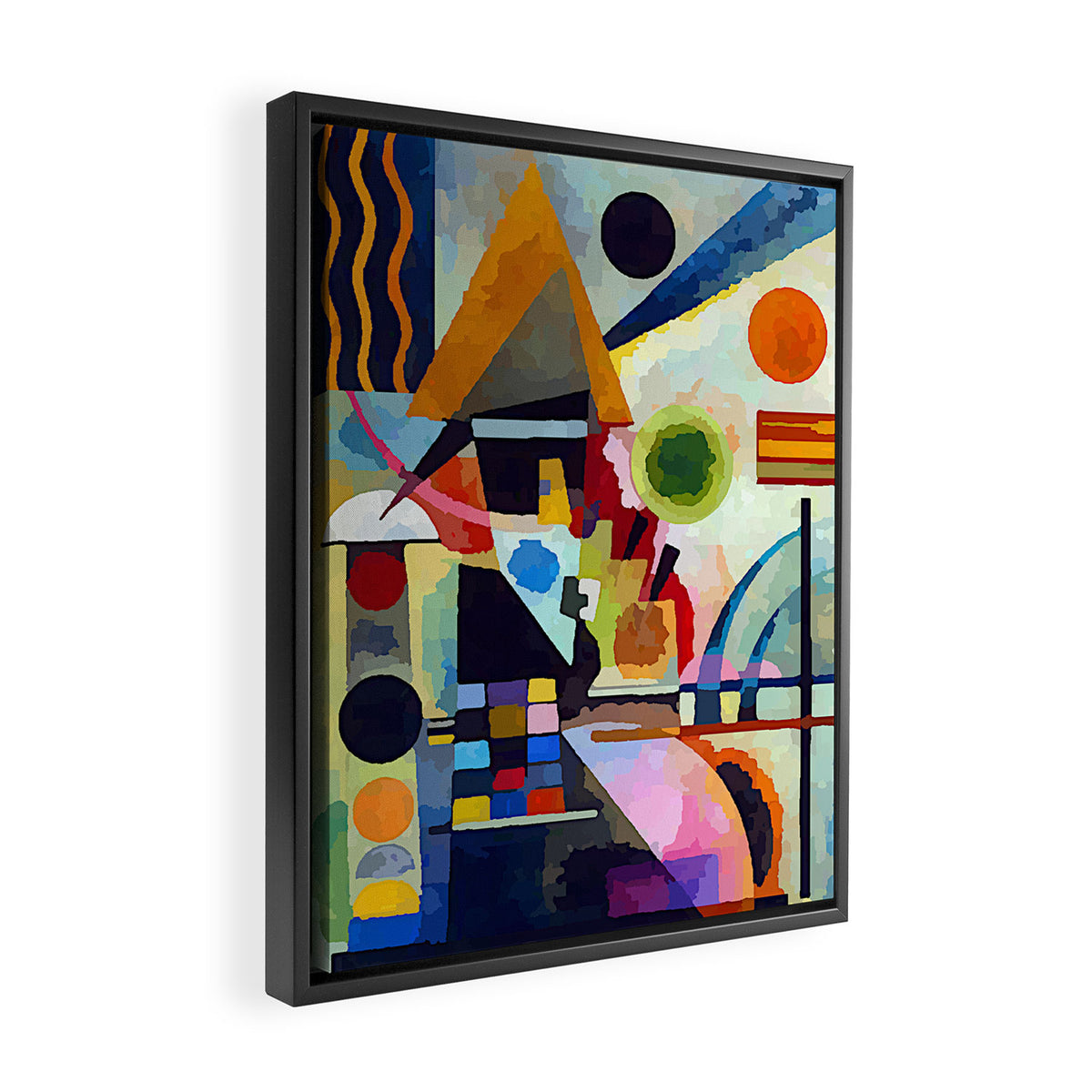 Wassily Kandinsky Swinging Framed Canvas Print Gallery Image 2