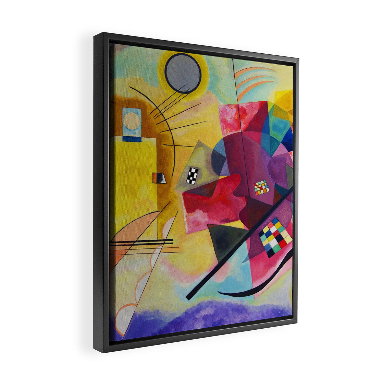 Wassily Kandinsky Yellow Red Blue Framed Canvas Print Gallery Image 2