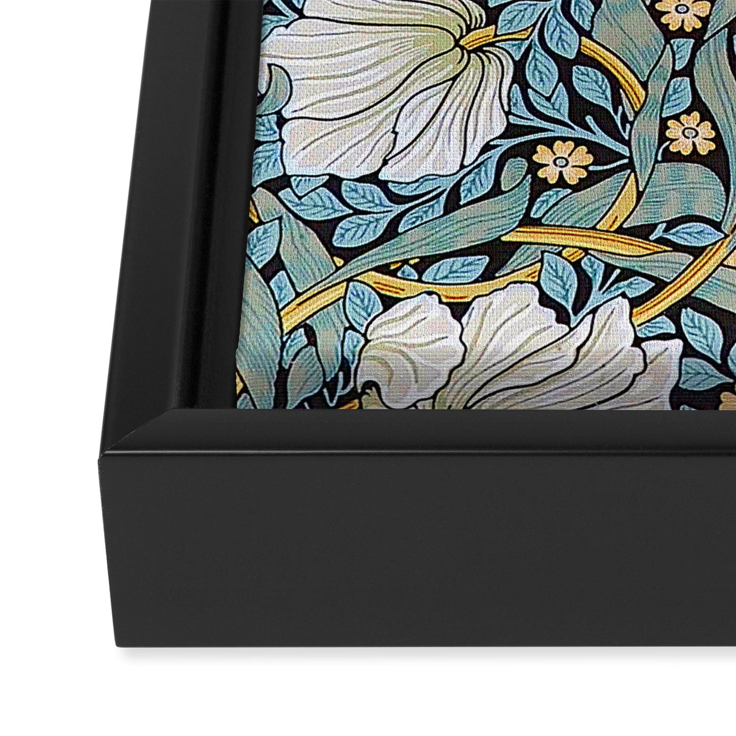 William Morris Pimpernel Wallpaper Design Framed Canvas Print Gallery Image 3