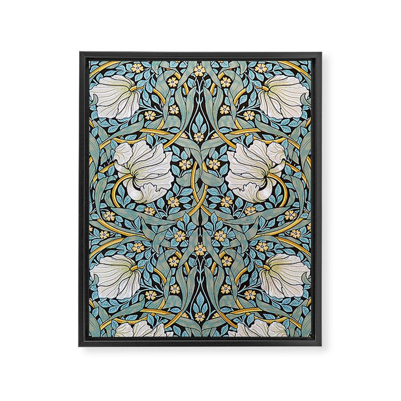 William Morris Pimpernel Wallpaper Design Framed Canvas Print Gallery Image 6
