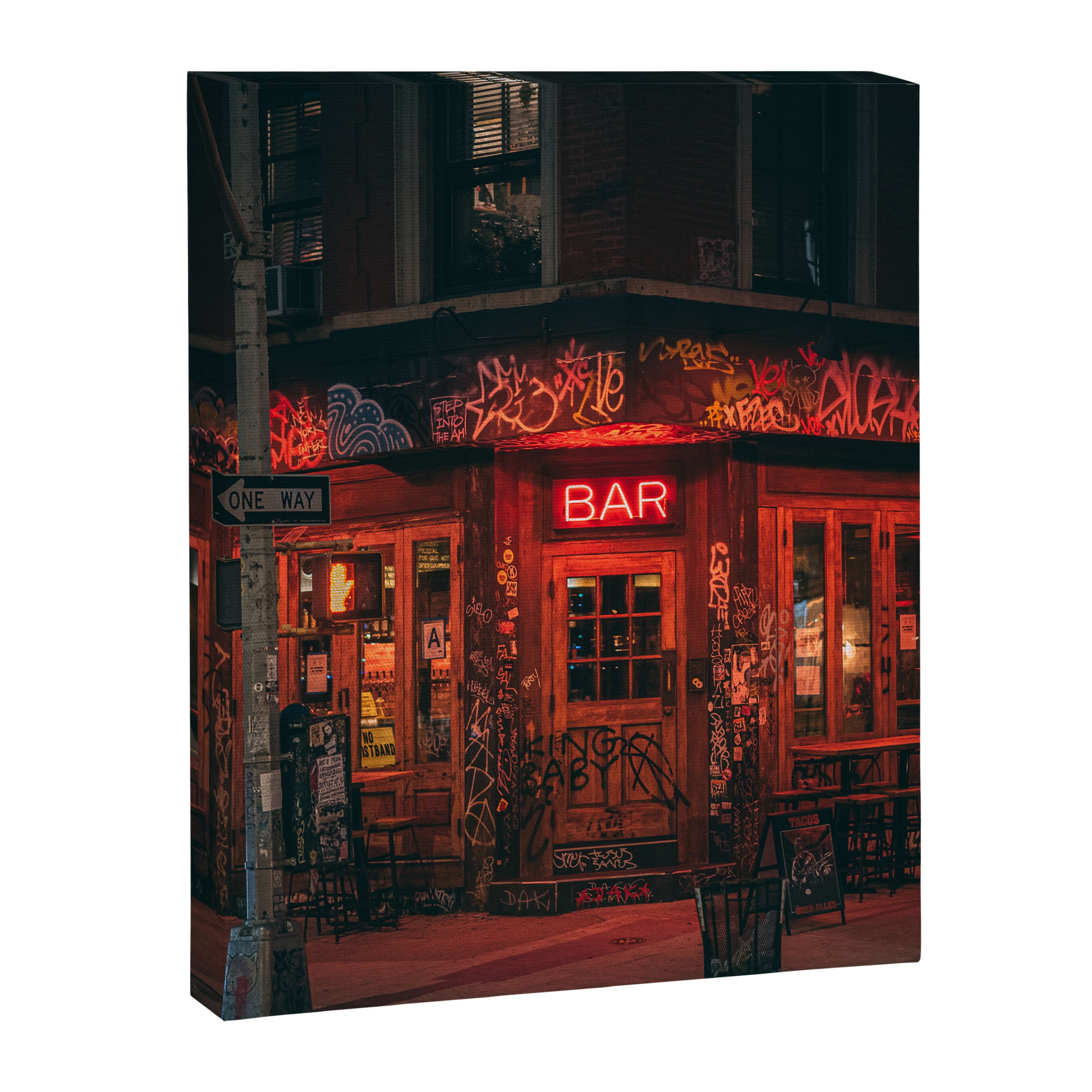 Bar, East Village Canvas Print Gallery Image 6