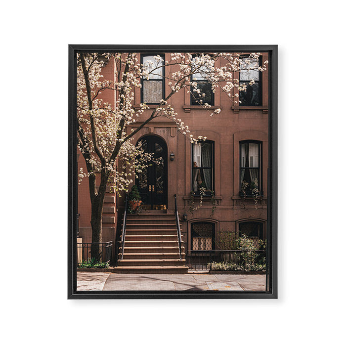 Brooklyn Heights Brownstones 03 Framed Canvas Print Gallery Image 1