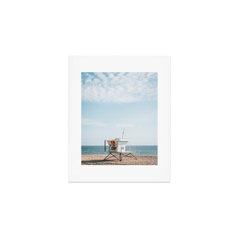 Lifeguard Stand, Malibu 01 Art Print Gallery Image 1
