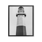 Montauk Lighthouse 01 B&W Framed Canvas Print Gallery Image 6