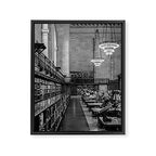 New York Public Library 01 B&W Framed Canvas Print Gallery Image 6