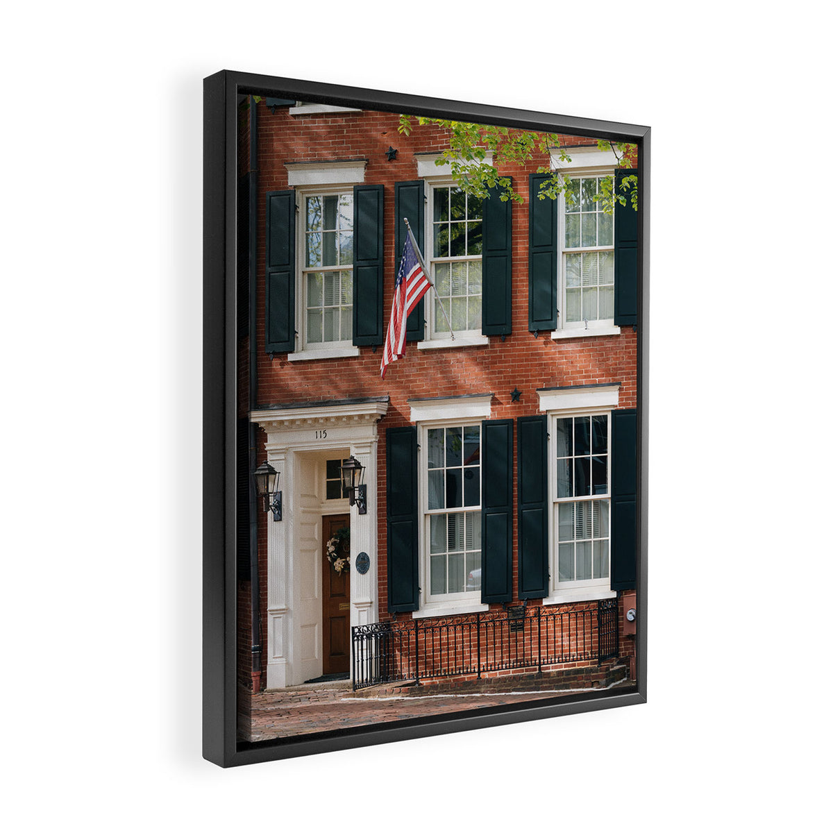 Old Town, Alexandria Framed Canvas Print Gallery Image 2