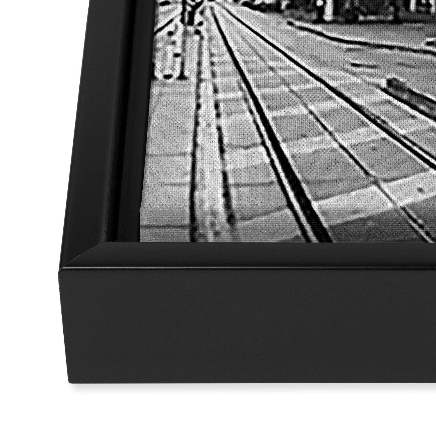 Shea's Buffalo 02 B&W Framed Canvas Print Gallery Image 3