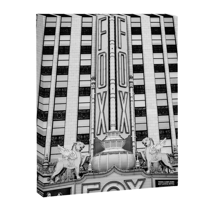 The Fox Theater B&W Canvas Print Gallery Image 1