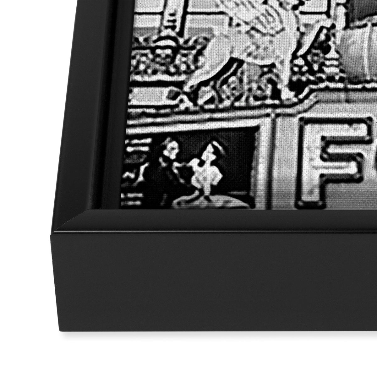 The Fox Theater B&W Framed Canvas Print Gallery Image 3