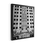 The Fox Theater B&W Framed Canvas Print Gallery Image 2