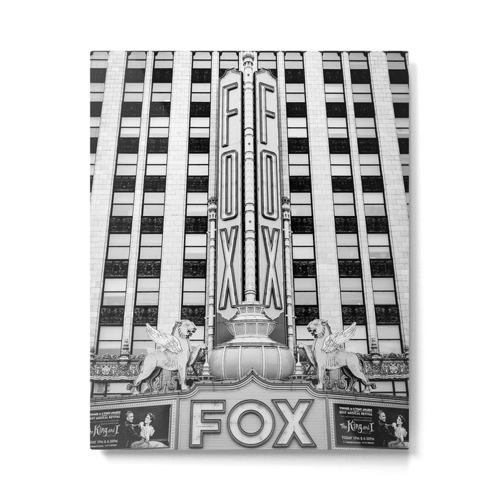 The Fox Theater B&W Metal Print Gallery Image 1