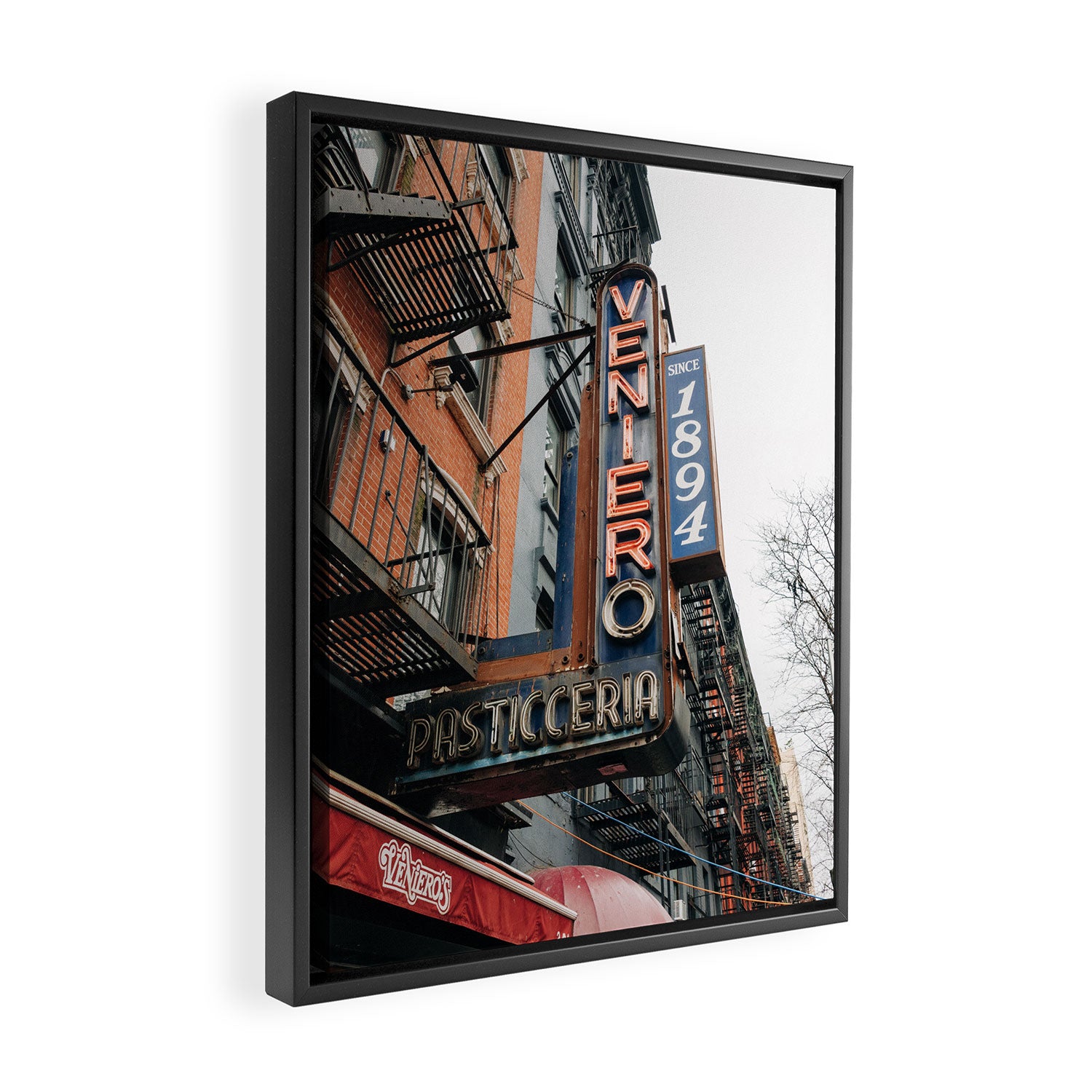 Veniero, East Village 02 Framed Canvas Print Gallery Image 2