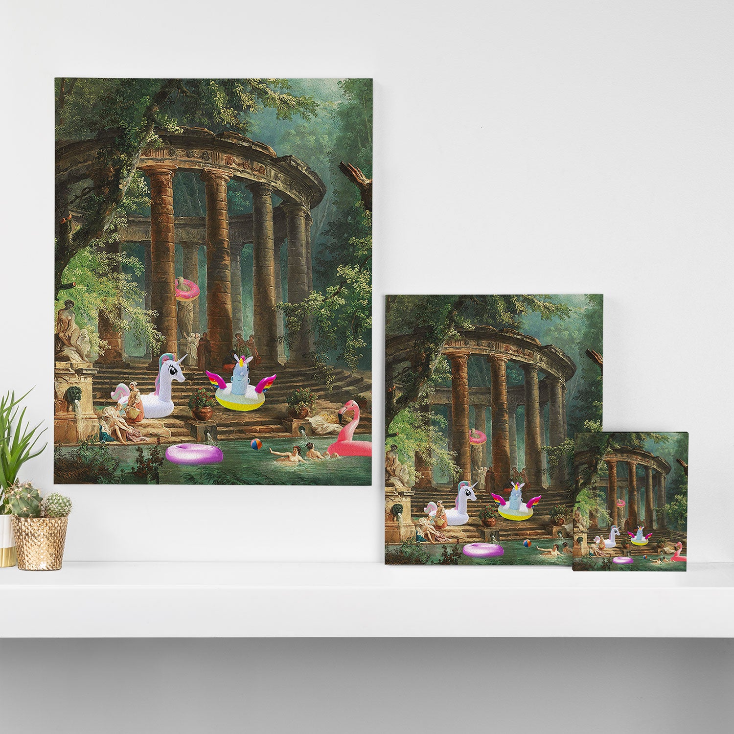 18th Century Pool Party Canvas Print Gallery Image 3