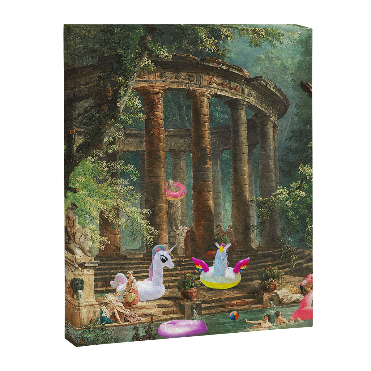 18th Century Pool Party Canvas Print Gallery Image 6