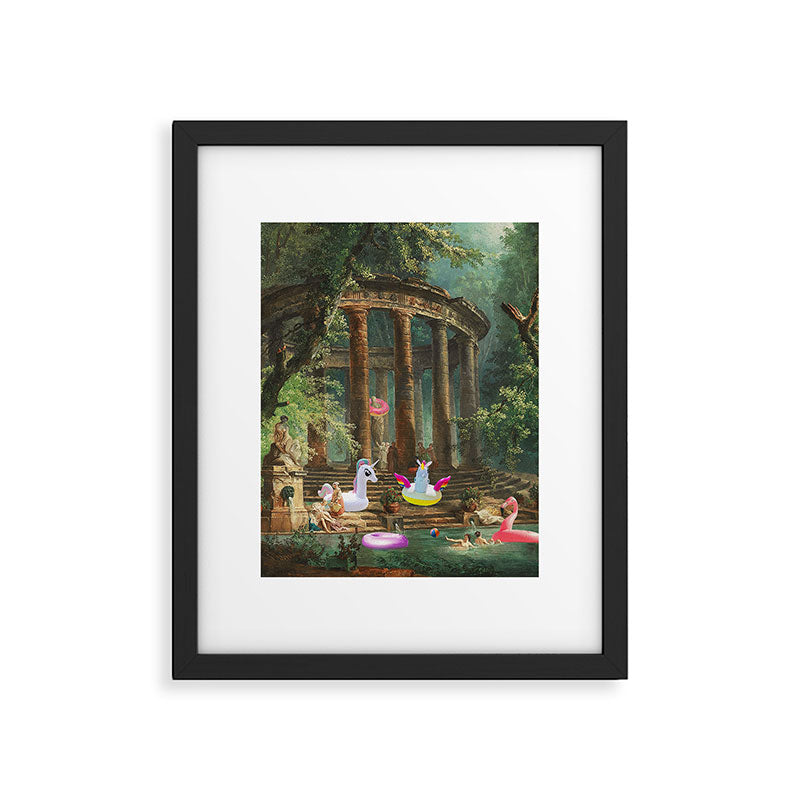 18th Century Pool Party Framed Art Print Gallery Image 5