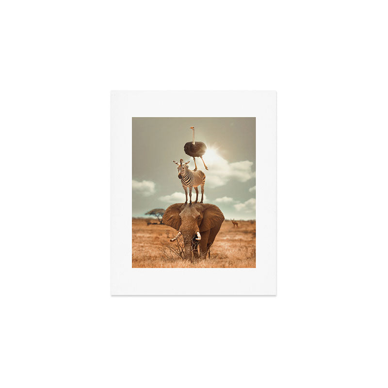 African Friends Art Print Gallery Image 1
