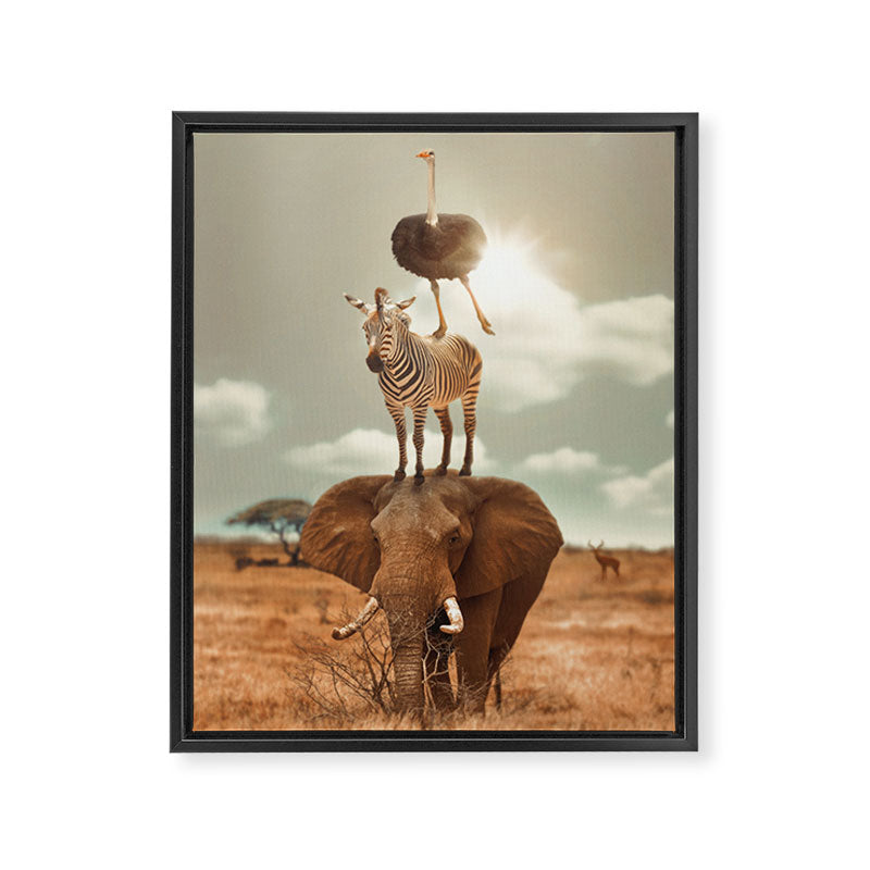 African Friends Framed Canvas Print Gallery Image 6