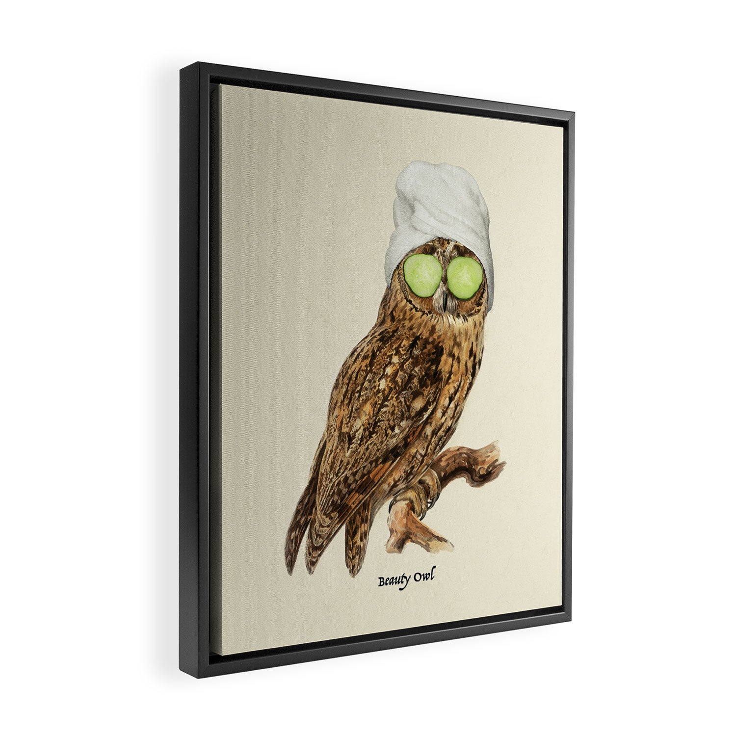Beauty Owl Framed Canvas Print Gallery Image 2