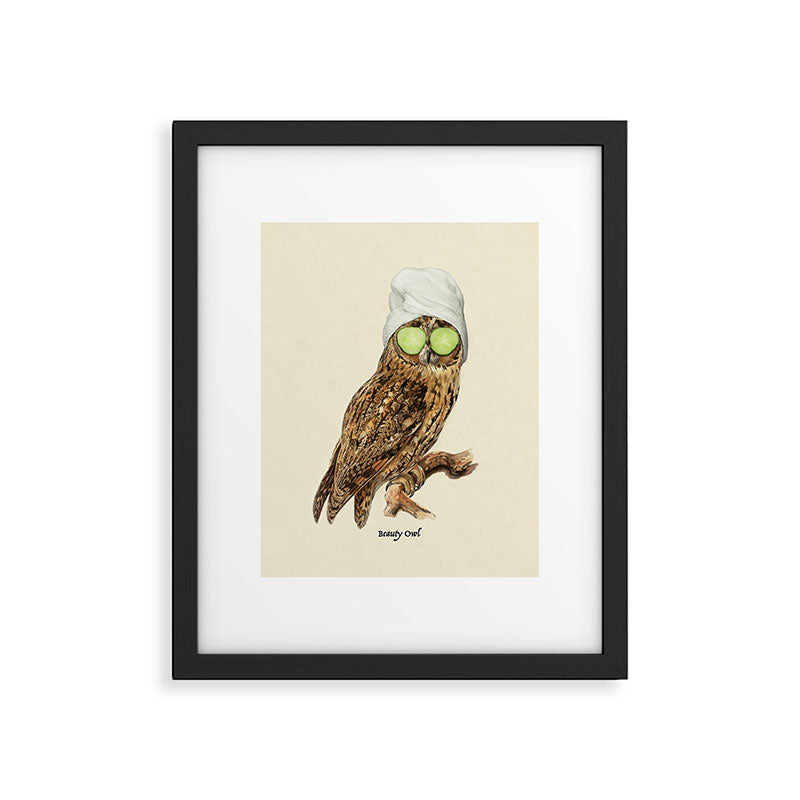 Beauty Owl Framed Art Print Gallery Image 4